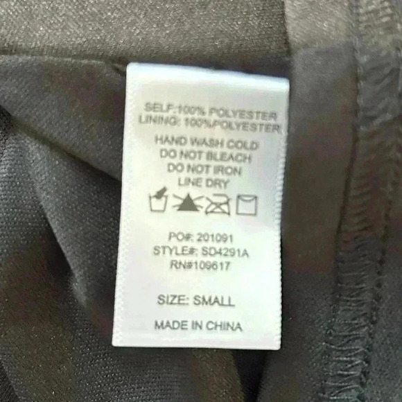 Shinestar Dress SZ S Little Black Dress Halter Lined Fit Flare Party Going Out - Picture 9 of 11